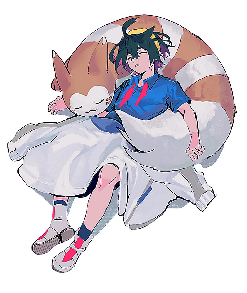 kieran and furret (pokemon and 1 more) drawn by ss_un17