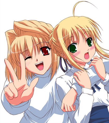 artoria pendragon, saber, and arcueid brunestud (fate and 3 more)