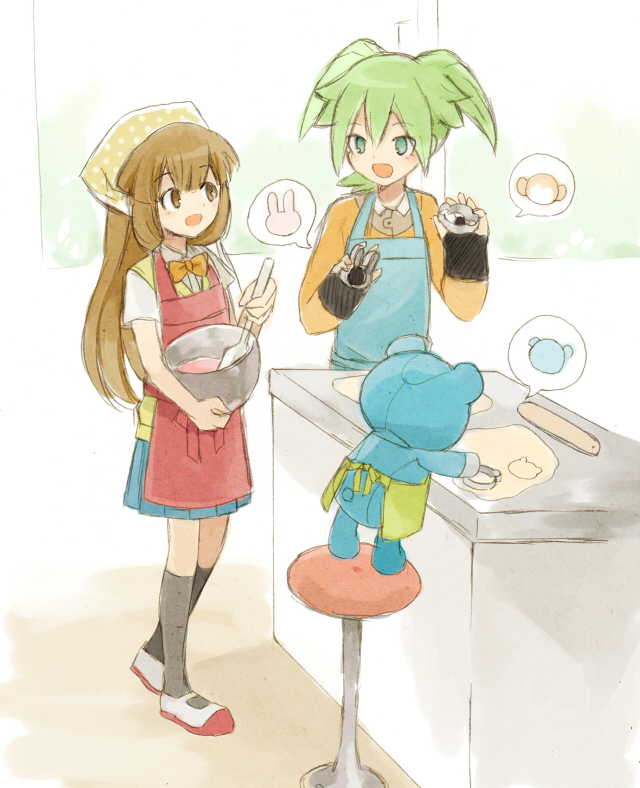 fei rune, nanobana kinako, and wonderbat (inazuma eleven and 2 more) drawn by barufoa