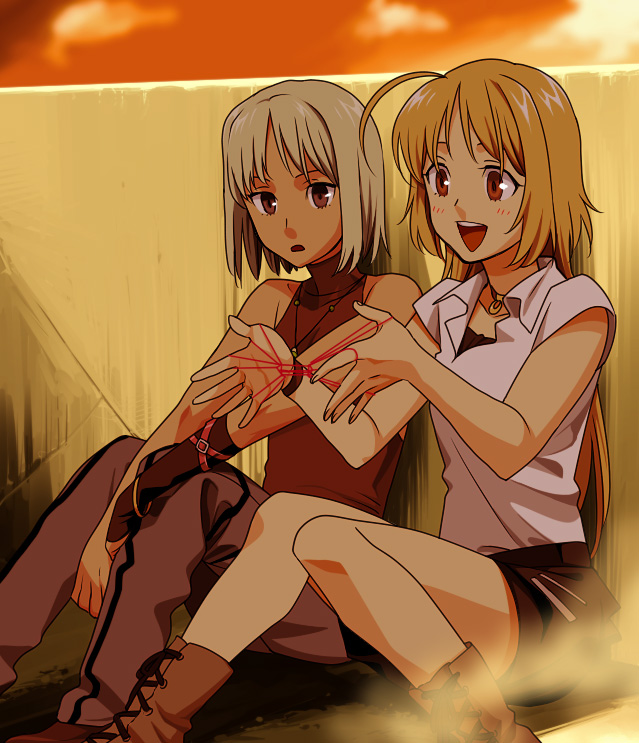 canaan and oosawa maria (428: fuusa sareta shibuya de and 1 more) drawn by mori_(unknown.)
