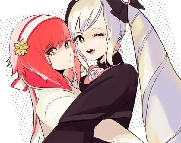 elise and sakura (fire emblem and 1 more) drawn by hidarime02