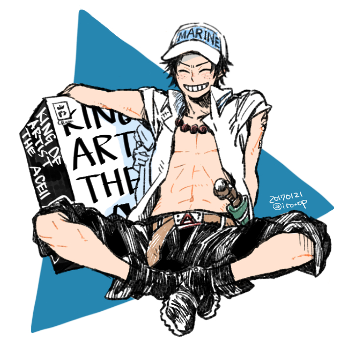 portgas d. ace (one piece) drawn by itowo_(itowc)
