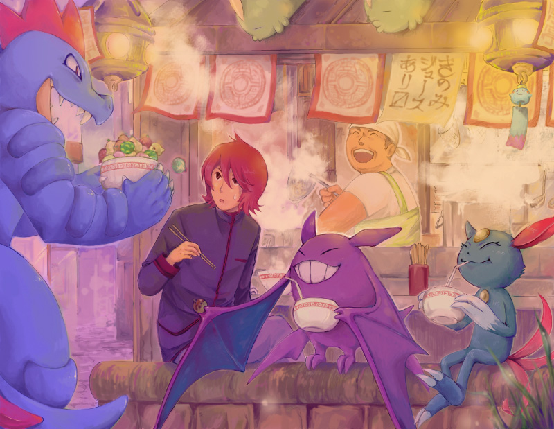 silver, sneasel, feraligatr, and crobat (pokemon and 1 more) drawn by k_knuckle