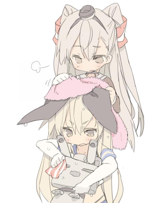shimakaze, amatsukaze, and rensouhou-chan (kantai collection) drawn by blade_(galaxist)