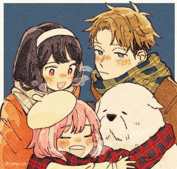 yor briar, anya, twilight, and bond (spy x family) drawn by comori56