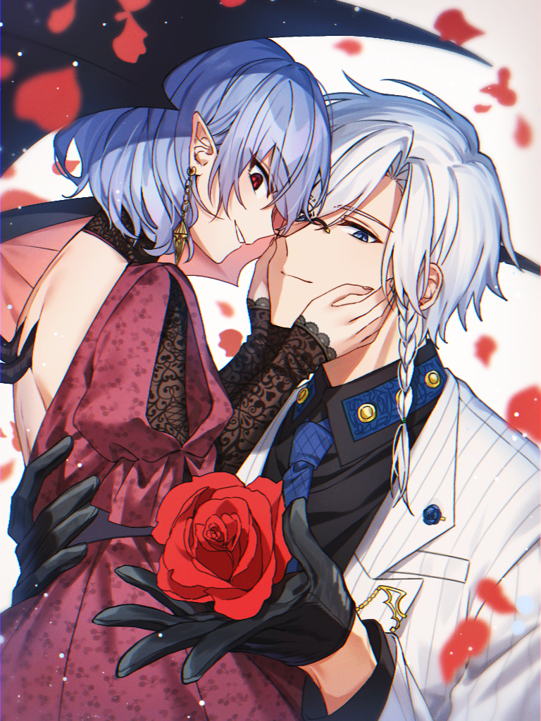remilia scarlet and izayoi sakuya (touhou) drawn by enoki_3106