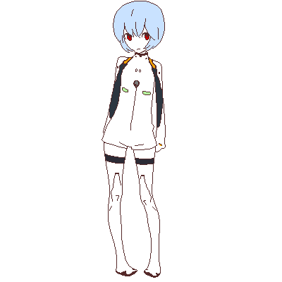 ayanami rei (neon genesis evangelion) drawn by gen_(susono01)