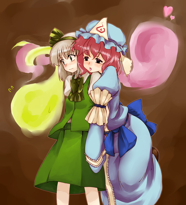 konpaku youmu and saigyouji yuyuko (touhou) drawn by hatakenaka