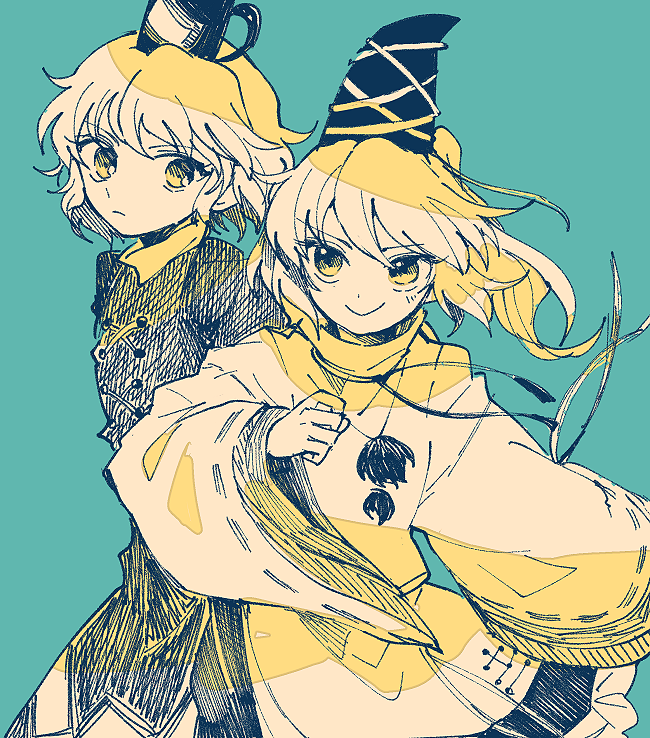 mononobe no futo and soga no tojiko (touhou) drawn by itomugi-kun
