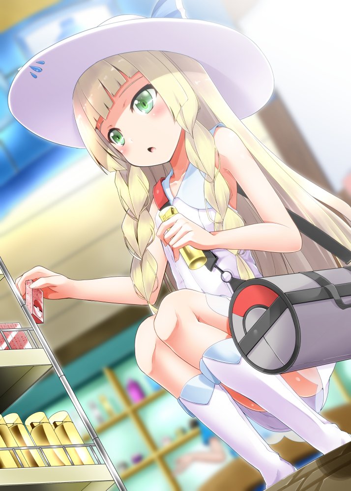 lillie (pokemon and 1 more) drawn by shirosuzu