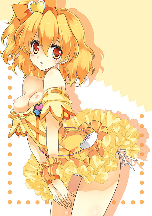yamabuki inori and cure pine (precure and 1 more) drawn by yukiwo
