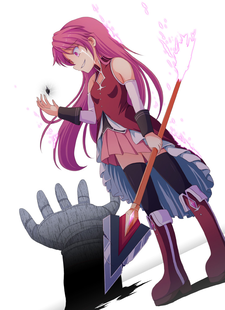 sakura kyoko and oktavia von seckendorff (mahou shoujo madoka magica) drawn by tri
