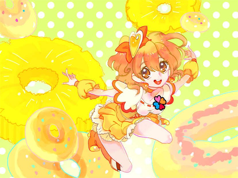 yamabuki inori and cure pine (precure and 1 more)