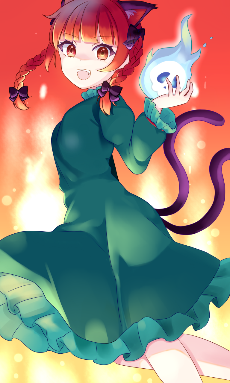kaenbyou rin (touhou and 1 more) drawn by walnut_(mottimoti)