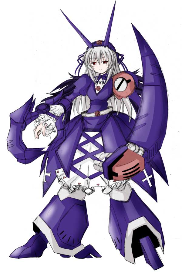 suigintou and baund doc (gundam and 2 more)