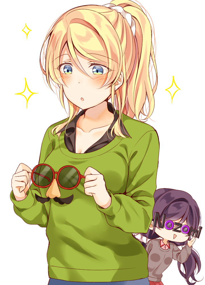 tojo nozomi and ayase eli (love live! and 1 more) drawn by mogu_(au1127)