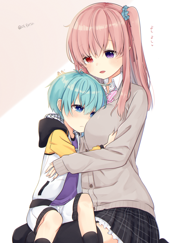 nei akutsu and souta kandori (original) drawn by os_(os_fresa)