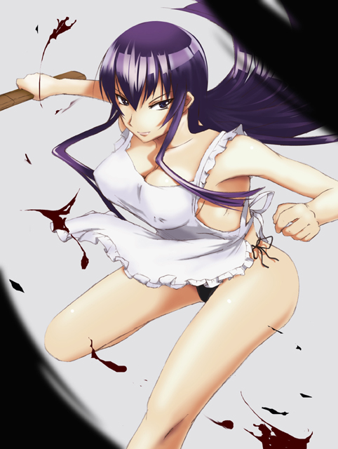 busujima saeko (highschool of the dead) drawn by supisupi