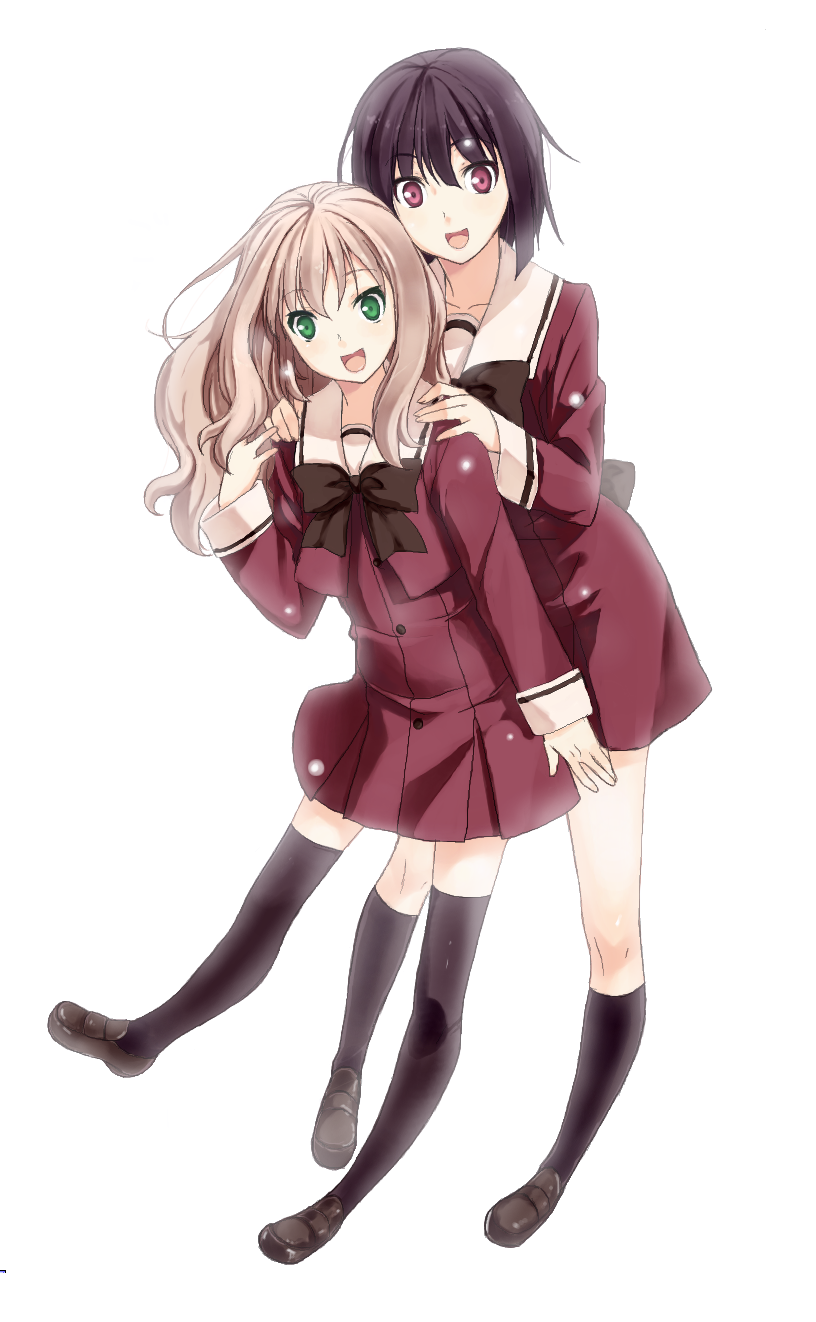 kawamura reo and sawaguchi mai (sono hanabira ni kuchizuke wo) drawn by kirisato_itsuki