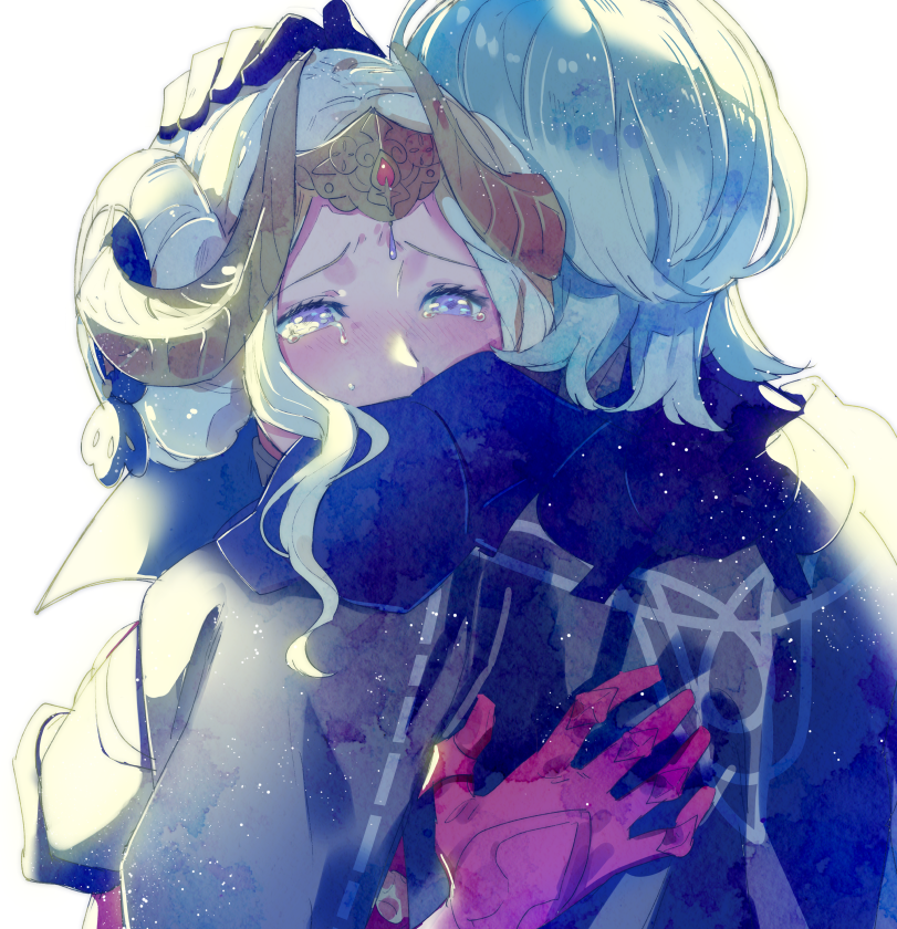 edelgard von hresvelg and male byleth (fire emblem and 1 more) drawn by aisutabetao