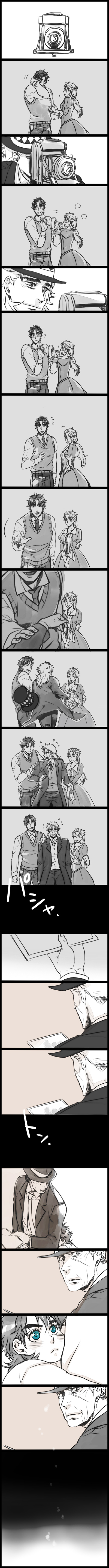 joseph joestar, jonathan joestar, erina pendleton, and robert e. o. speedwagon (jojo no kimyou na bouken and 2 more) drawn by shinogu