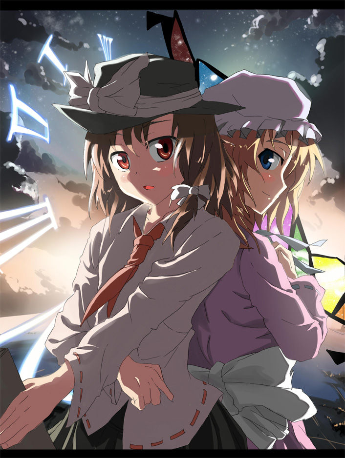 usami renko and maribel hearn (touhou) drawn by ratsuparu