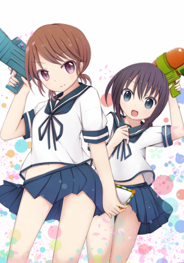 fubuki and shirayuki (kantai collection and 2 more) drawn by codemofel
