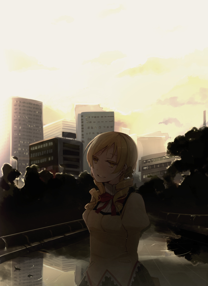 tomoe mami (mahou shoujo madoka magica) drawn by tsuduya_(knt31)