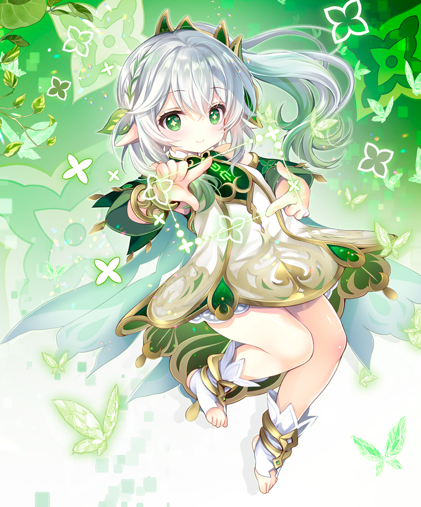 nahida and crystalfly (genshin impact) drawn by shirogane_hina