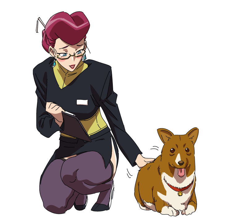 ein and scarlet (cowboy bebop and 1 more) drawn by jinou_rakugaki