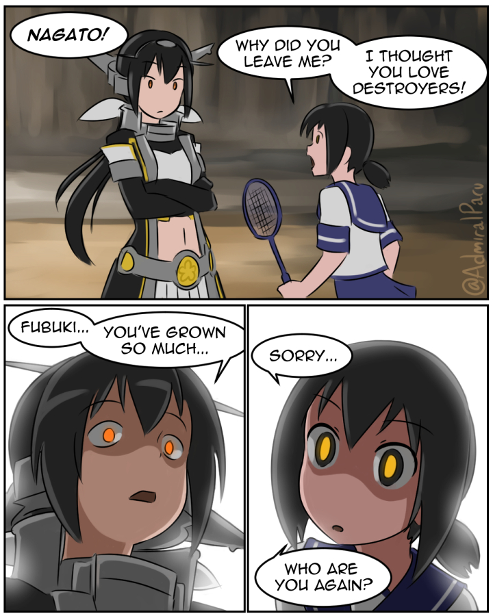 fubuki, nagato, nagato kai ni, hanesaki ayano, and hanesaki uchika (kantai collection and 1 more) drawn by admiral_paru