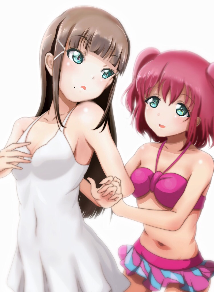 kurosawa dia and kurosawa ruby (love live! and 1 more) drawn by zielgigas