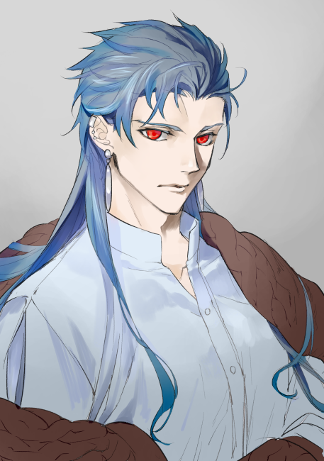 cu chulainn (fate and 1 more) drawn by iz_izhara