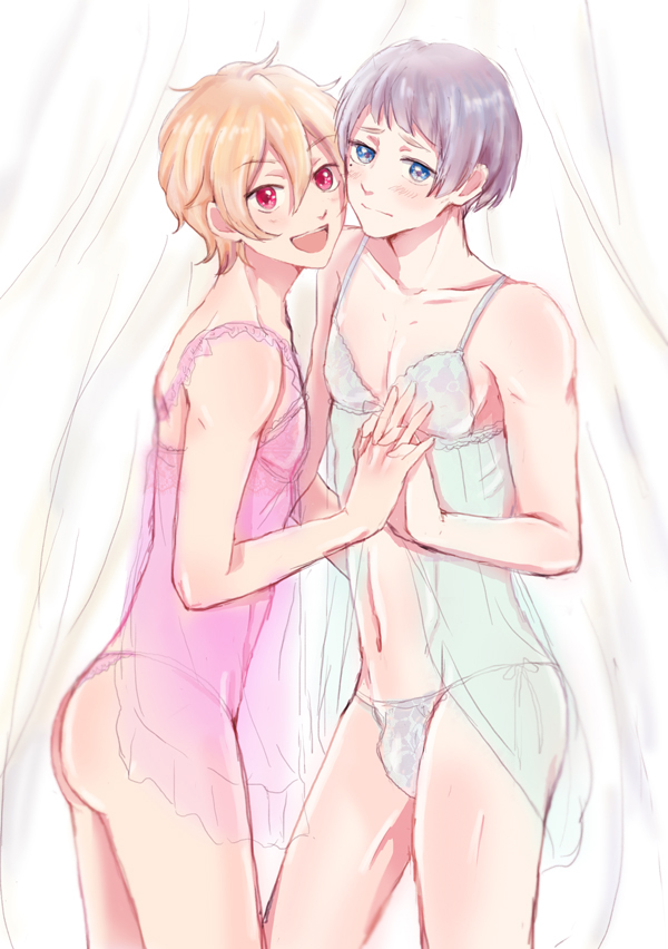 hazuki nagisa and nitori aiichirou (free!) drawn by awawa_(752826)