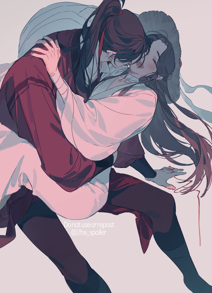 xie lian and hua cheng (tianguan cifu) drawn by galbae