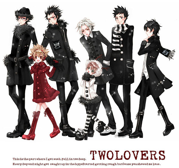hibari kyouya, gokudera hayato, yamamoto takeshi, reborn, and sawada tsunako (katekyo hitman reborn!)