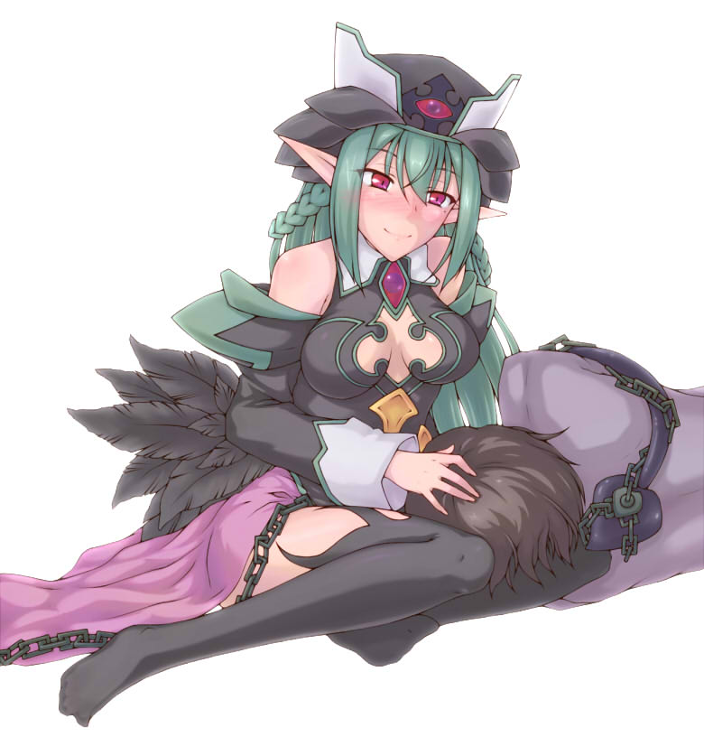dark priest and sasha formoon (monster girl encyclopedia) drawn by shiramine_nadare