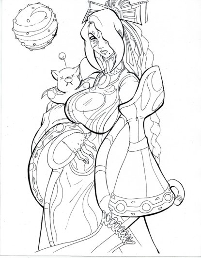 moogle, lulu, and fomarl (final fantasy and 3 more) drawn by zeroa_(deviantart)