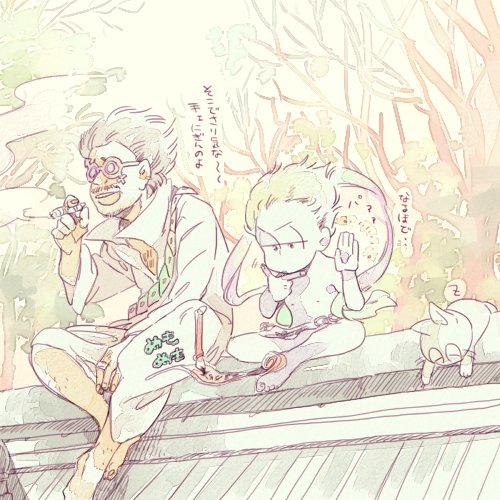 matsuno ichimatsu and mixer god (osomatsu and 2 more) drawn by sasaki_(tpo_tpo)