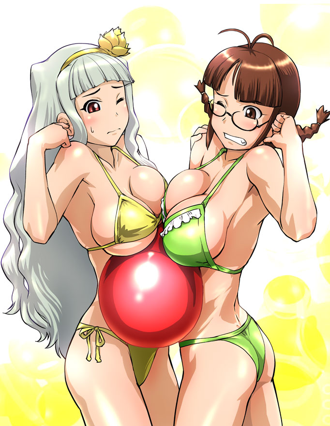 shijou takane and akizuki ritsuko (idolmaster and 1 more) drawn by ueyama_michirou