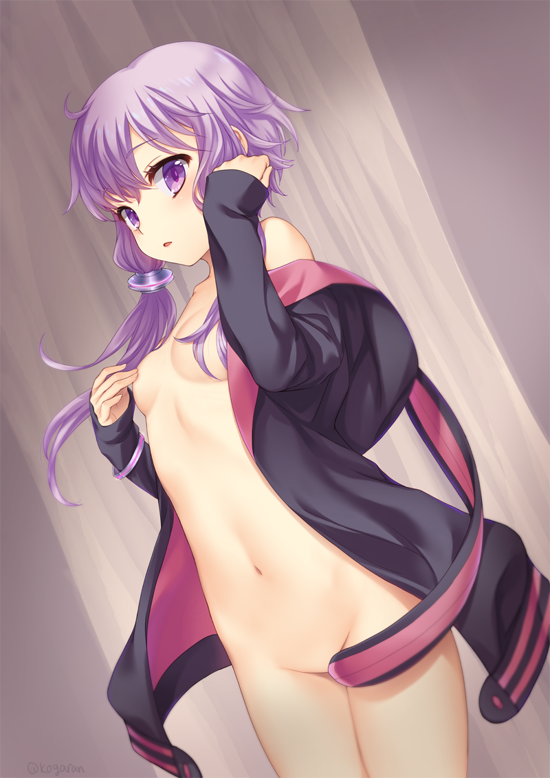 yuzuki yukari (vocaloid and 1 more) drawn by kogara_(frenzied_kotori)