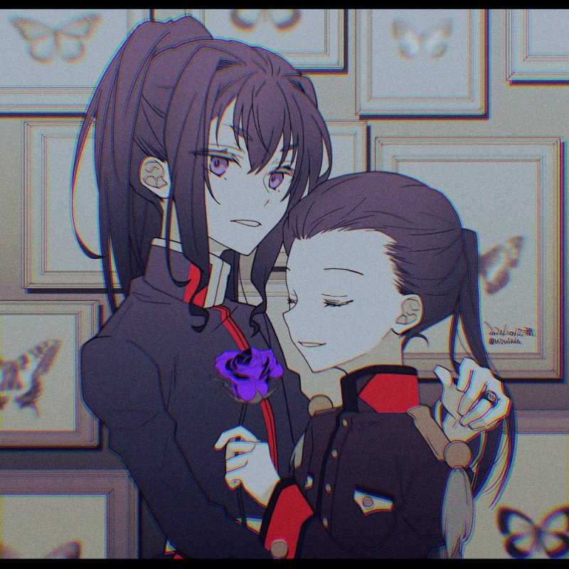 houjou tokiyuki and houjou kunitoki (shoujo kakumei utena and 1 more) drawn by pael