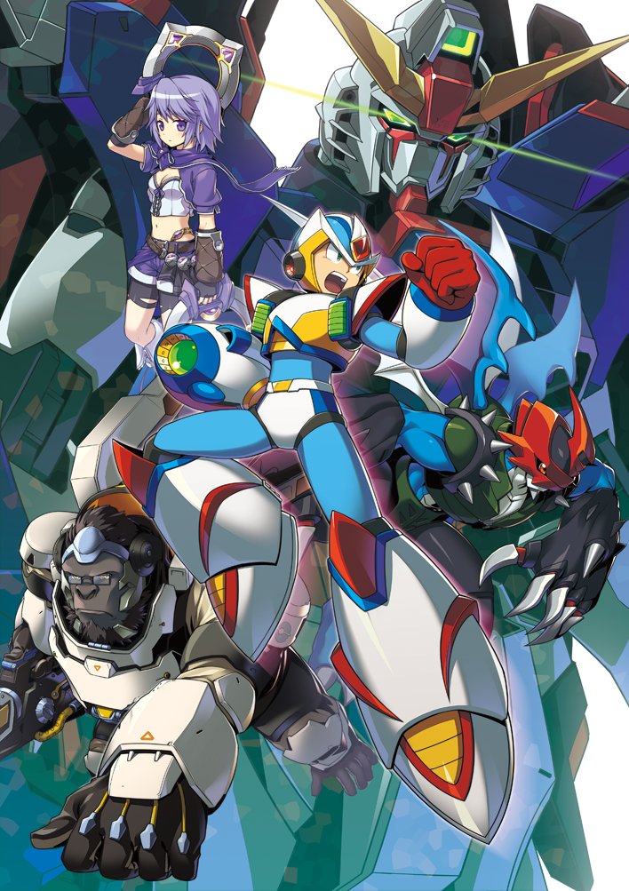 x, winston, destiny gundam, paildramon, hozumi shizuku, and 1 more (mahou shoujo madoka magica and 9 more) drawn by degarashi_(ponkotsu)