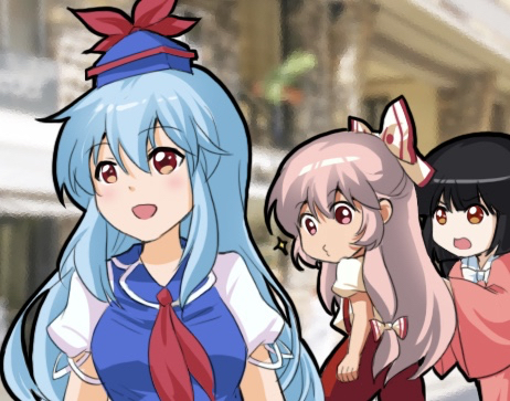fujiwara no mokou, kamishirasawa keine, and houraisan kaguya (touhou) drawn by jokanhiyou