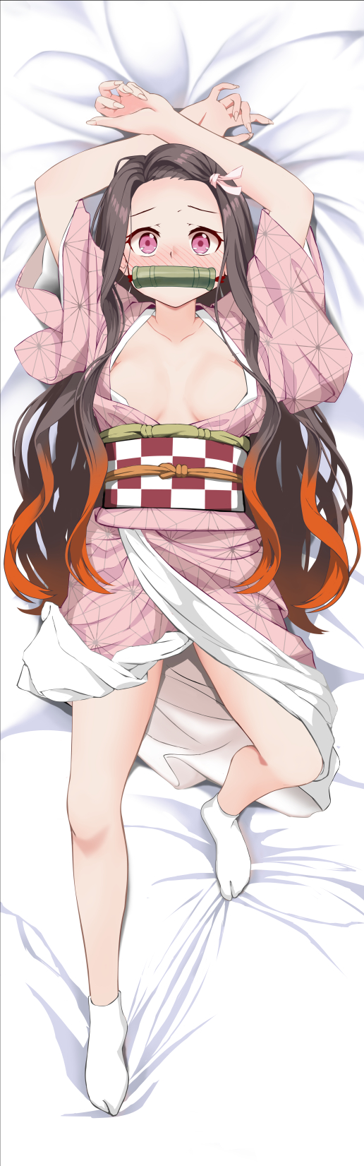 kamado nezuko (kimetsu no yaiba) drawn by gibun_(sozoshu)