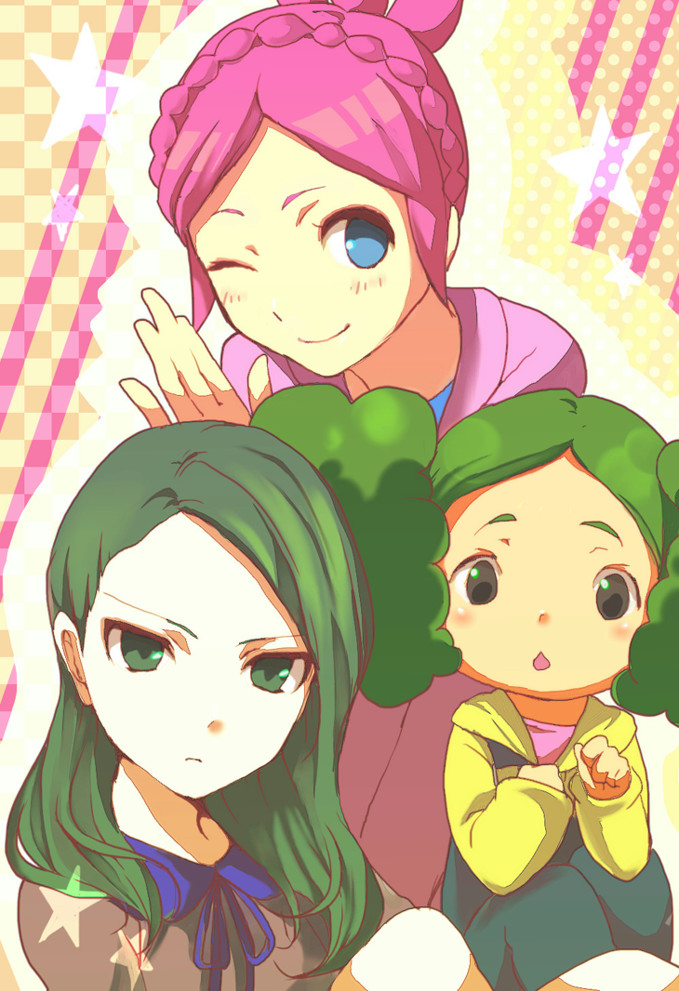 nozaki sakura, morimura konoha, and mizukawa minori (inazuma eleven and 2 more) drawn by itoko_(designcourse)
