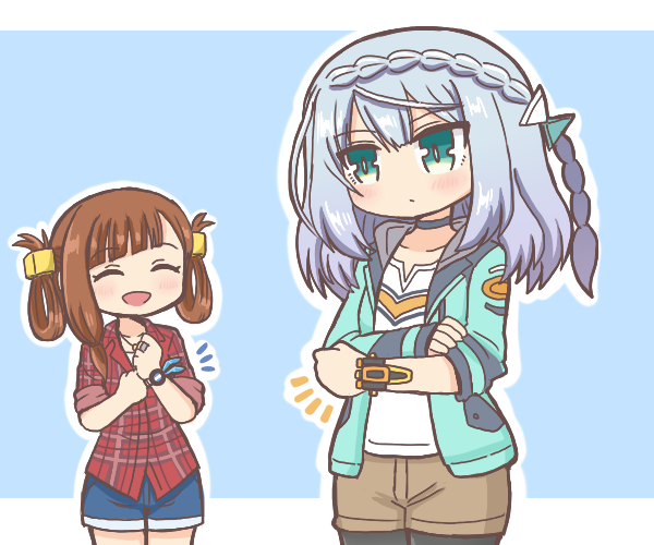 awane kokoro and kagami masara (mahou shoujo madoka magica and 1 more) drawn by reverse_(bluefencer)