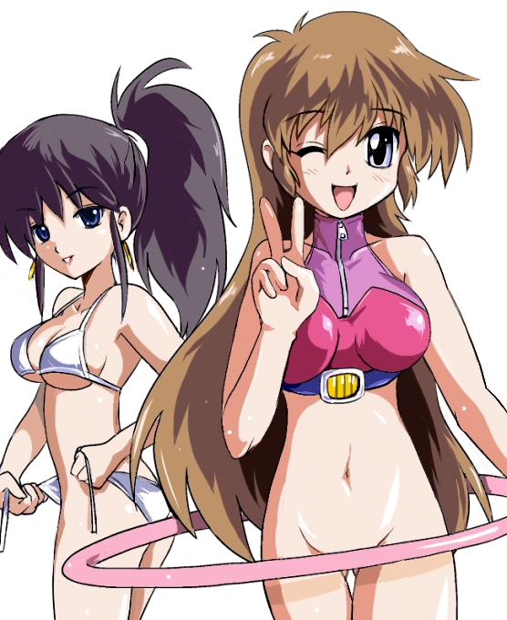 kanda momo and amazona (wonder momo) drawn by t2