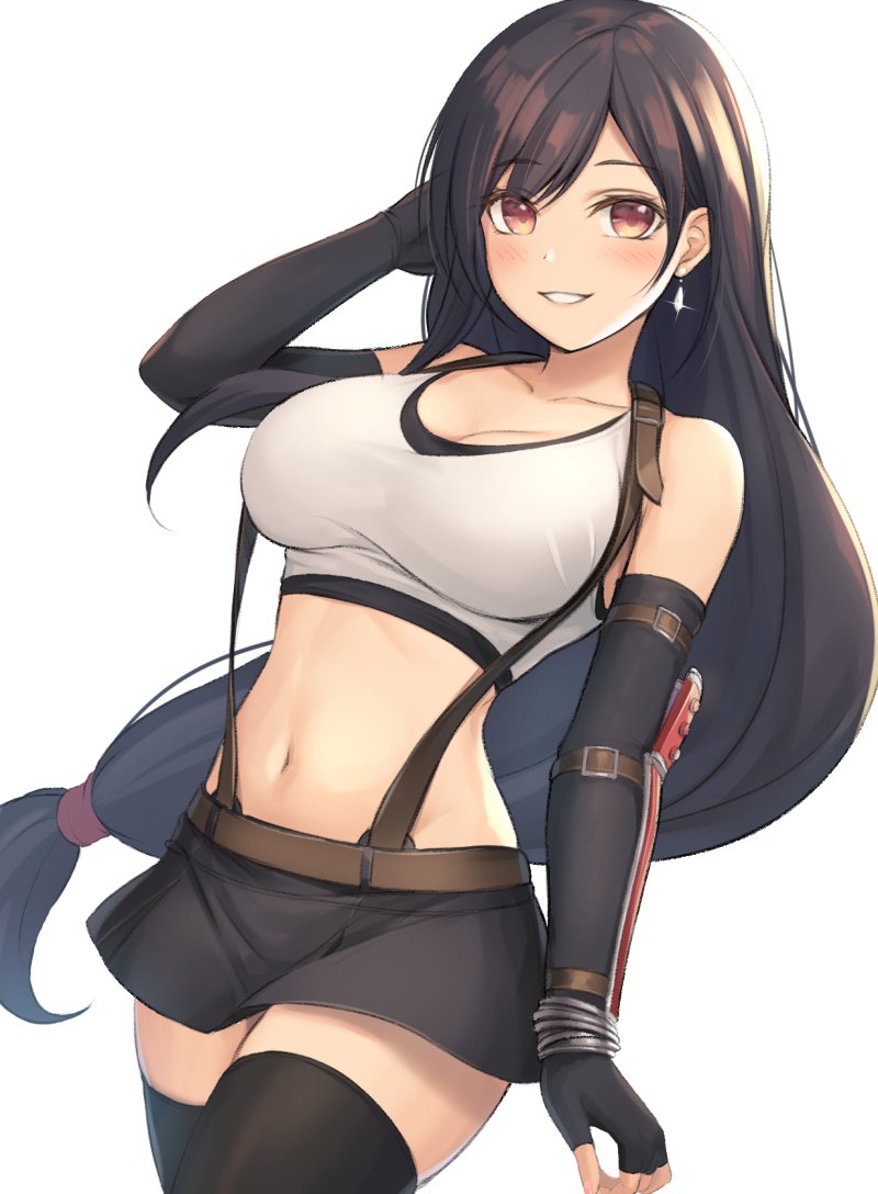 tifa lockhart (final fantasy and 2 more) drawn by mutsuba_fumi