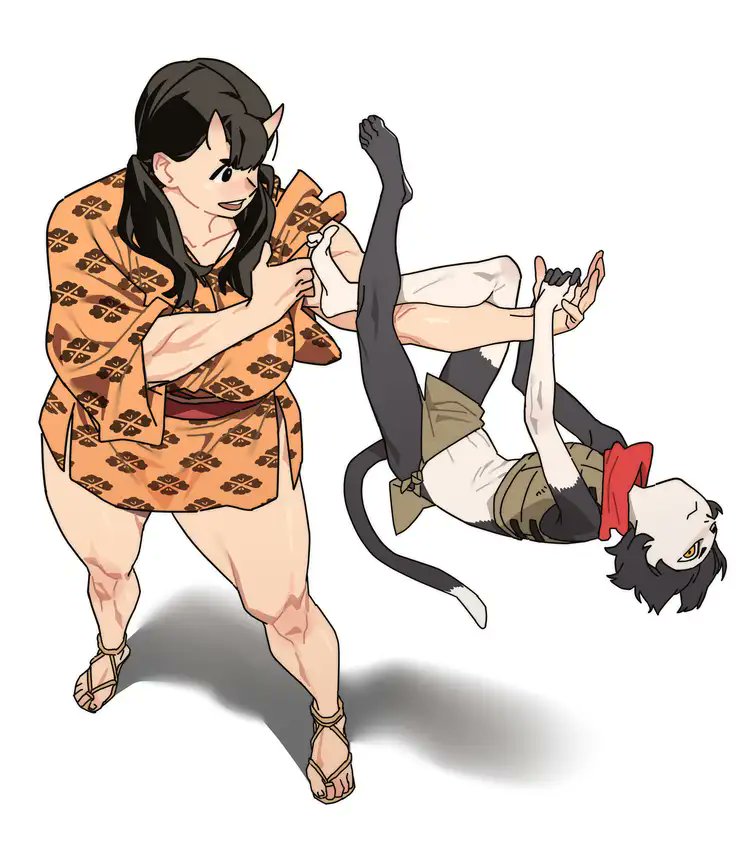 izutsumi and inutade (dungeon meshi) drawn by ju_neng_binggui